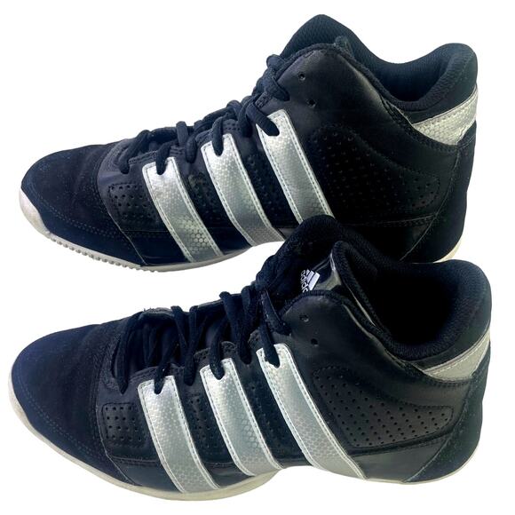 Adidas Mens Commander Lite TD Basketball Athletic Sneaker Shoe Size 6 Blk Silver - Picture 6 of 15
